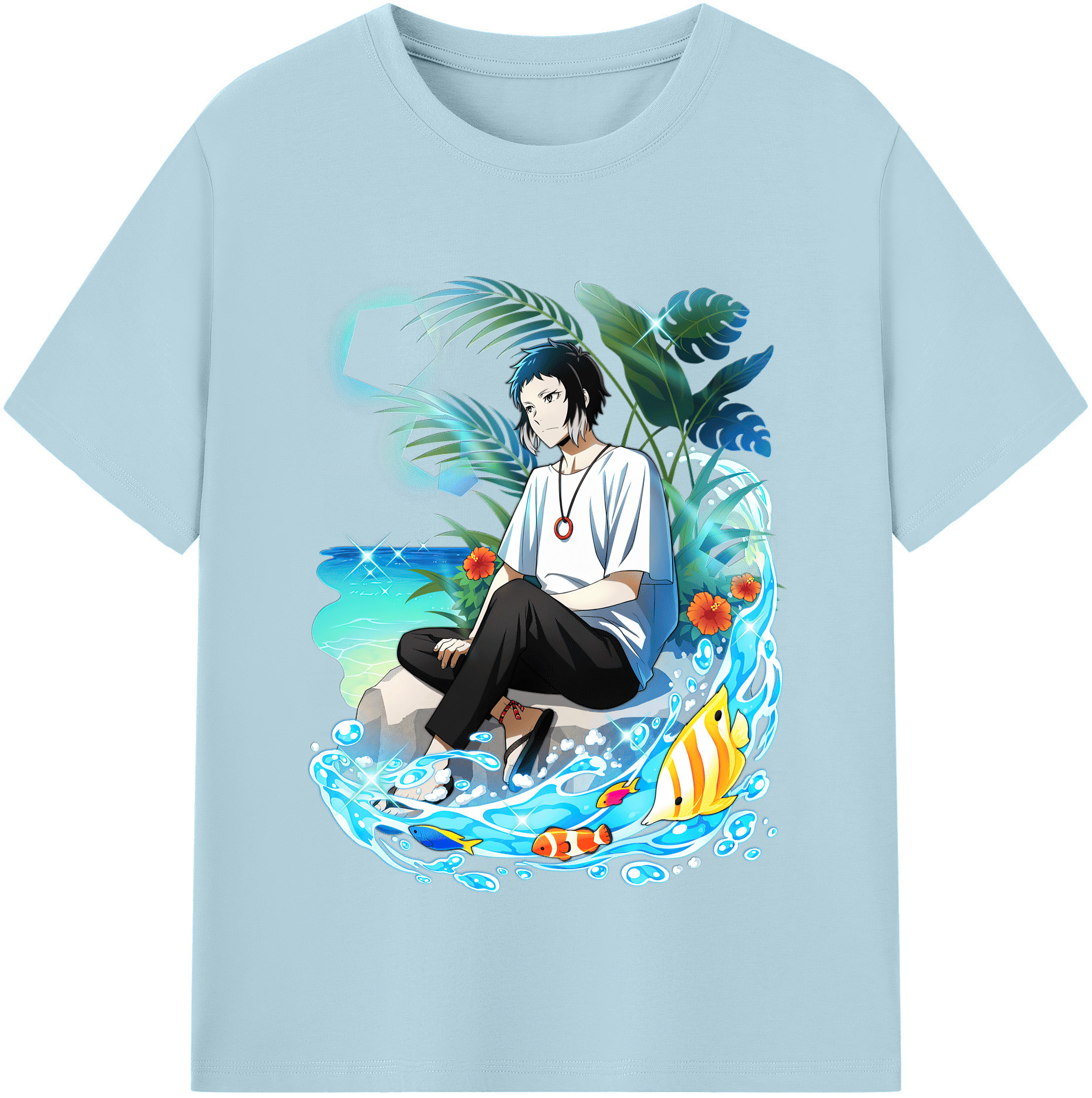 （画像用） 文豪ストレイドッグス Bungo Stray Dogs 綿100％半袖Tシャツ（フロントプリント）